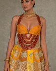 Ochre Neel-Kamal Lehenga