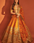 Rust Narangi-Bagh Lehenga