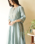 Nimai Powder Blue Kurta Set - Ready To Ship