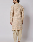 Blush Pink Aari Embroidered Sherwani Set  - Ready To Ship