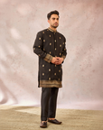 Black Haaath Phool Kurta