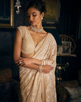 Nude Thread Work Saree 2