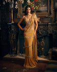 Gold Wrap Around Saree 1