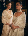 Ivory Thread Work Saree 4