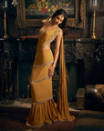 Gold Wrap Around Saree 2