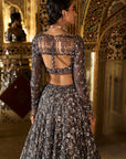 Charcoal Sequin Lehenga Set