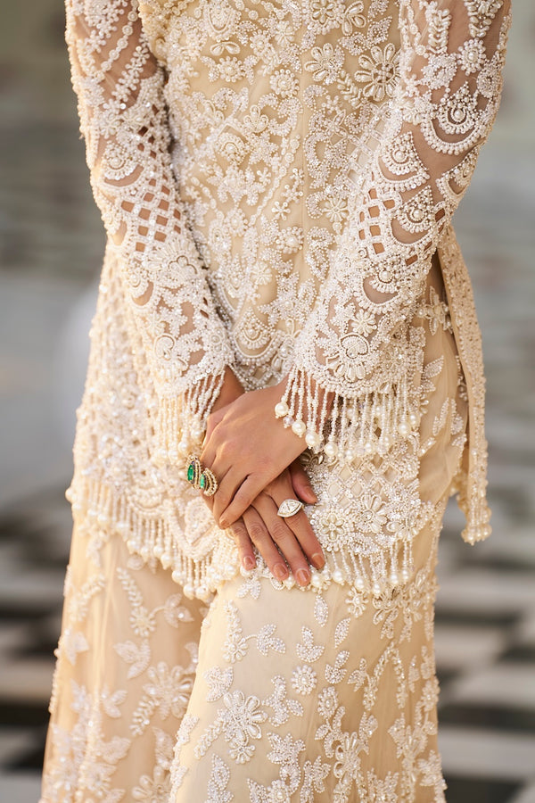 Nude Pearl Sharara Set Details