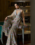 Multi-Coloured Three-Dimensional Sharara Set Full 2