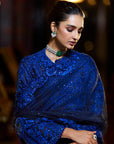 Navy Blue Thread Work Sharara Set Details