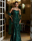 Emerald Green Sharara Set Details