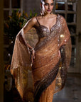 Caramel Sequin Saree