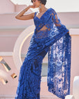 Blue Dori Saree