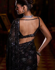 Black Multi-Coloured Sequin Saree