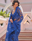 Blue Dori Saree