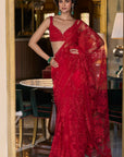 Red Dori Saree