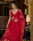 Red Dori Saree