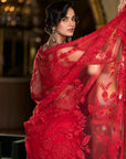 Red Dori Saree