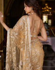 Gold Sequin Saree