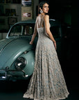 Powder Blue Pearl Gown