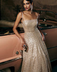 Champagne Sequin Gown