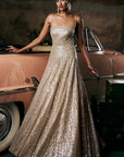 Champagne Sequin Gown