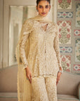 Nude Paisley Sharara Set Full 2