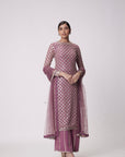 Mud Mauve Straight Kurta Set