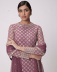 Mud Mauve Straight Kurta Set