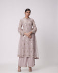 Ash Pink Straight Kurta Set