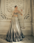 Grey Ombre Sequins Lehenga