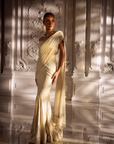 Ivory Drape Saree