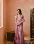 Lilac Koti Anarkali Set