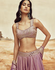 Lilac Johari Lehenga Set