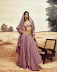 Lilac Johari Lehenga Set