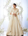 Ivory Gota Patti Lehenga Set