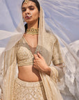 Ivory Gota Patti Lehenga Set