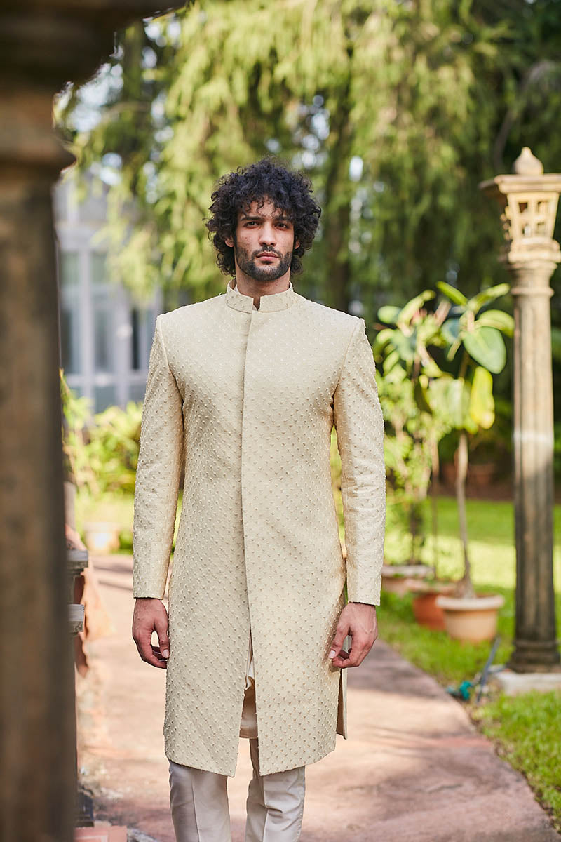 Flower sherwani deals