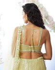 Lime Sequin Lehenga Set